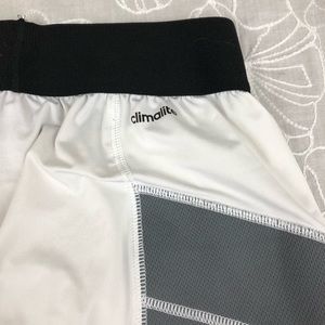 adidas men's triple stripe foam sliding shorts